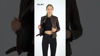 Rio Leather Jacket for Women Wax Brown - ALiN