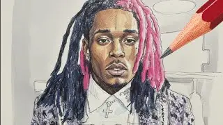 Drawing lil uzi vert pic from (what you saying) song ✏️