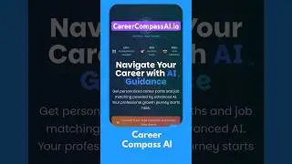 🎯Career Compass AI : Career Guidance & Job Matching App for Professionals #career #carerai