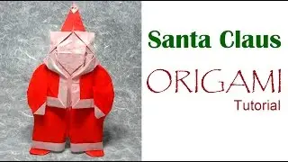 Origami Santa Claus (Hideo Komatsu) Merry Christmas