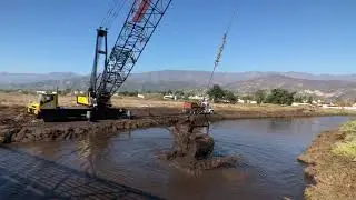 Catastrophic Southern California Flash Flood Mudslide 1/11/18: Clean Out The Marsh In Carpinteria
