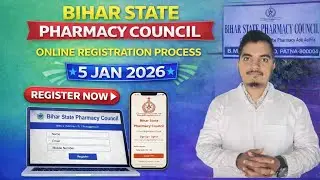 Bihar Pharmacist 2026 Online Registration | बिहार फार्मासिस्ट Registration#pci #yt #health #ytshorts