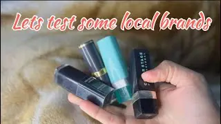 Today i tried some random pakistani brands 😌🤫#foryou #makeup #lipstick #viralvideo 