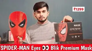 SPIDER-MAN Mask Moving Eyes | SPIDER-MAN Mask In India | Working SPIDER-MAN Mask - Unboxing & Review