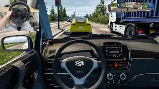 Euro Truck Simulator 2 - 2003 Suzuki Liana [Steering Wheel Gameplay]
