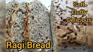 Ragi Bread कढ़ाई में बनाइए/Home Made Millet Bread. #Viralrecipe /##jainbread