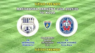 JEDINSTVO VLADIMIRCI 1924-HAJDUK STANKO=1:6(0:2) 25-10-2025 MOL 10. KOLO