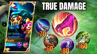 NEW META JAWHEAD TRUE DAMAGE BUILD | JAWHEAD BEST BUILD 2023 | MLBB