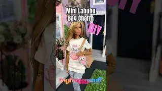 Recycle Packaging to Make a Mini Labubu Bag Charm for Dolls | Earth Day Every Day | Easy Crafts