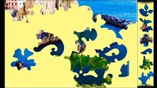 Cinque Terre Italy❤️😊 jigsaw puzzle🧩🧩 \\ @funpuzzle1122 