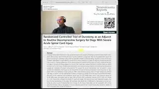 Durotomy as an Adjunct to Routine Decompressive Surgery for Dogs With Severe Spinal Cord Injury