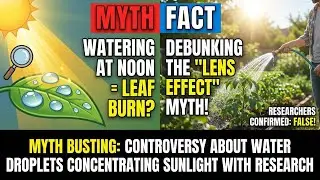Watering at Noon Doesn&rsquo;t Burn Leaves &mdash; Debunking the Droplet Magnifier Myth
