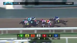 Wyfire выигрывает гонку 9 в Del Mar 16.08.20