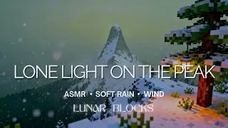 Minecraft Snowy Night on the Peak &mdash; Snowy Summit (ASMR 30 min)