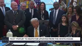 President Trump Holds Signing Ceremony on Milk Legislation