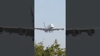 INSANE A380 Touchdown at Heathrow 😱✈️ #airbus #aviation #planespotting