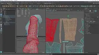 Editing UV and Polygon By Rigged Untouched #Autodesk Maya