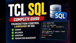 TCL in SQL Explained | COMMIT, ROLLBACK & SAVEPOINT