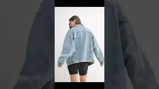 MONO B Boxy Cut Oversized Denim Jacket