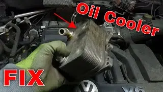 How to replace the Oil Cooler on a VW Atlas when there is Oil in the Coolant fix before major damage