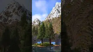 Building an Entire Mountain Range in Minecraft using the Axiom mod #minecraft #minecrafttimelapse