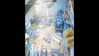 A shop during flood.