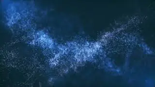 Abstract Background Loop Blue particles 30min long ambient audio