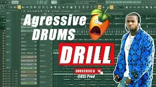 KOMAN OU K FE DRUMS AGRESSIVE POU YON BEAT DRILL🔥🔥🔥 [FL STUDIO TUTORIAL]