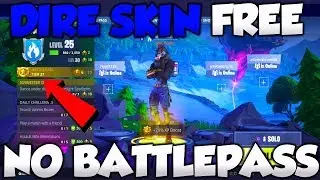 How To Get DIRE SKIN Without Level 100 TIER! Get Dire Skin FREE Without BATTLE PASS