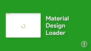 Material Design Loader Preloader Animations only with HTML & CSS - Live Coding | EL Creative Media