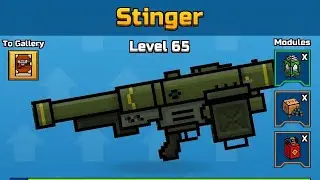 Pixel Gun 3D Mythical Stinger level X modules review