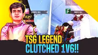 TSG LEGEND OP 1v6 CLUTCH BOOYAH! BEST GAMEPLAY BY LEGEND🔥|| ONE OF THE BEST RUSHER OF INDIA😎