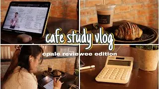 STUDY VLOG 📚 | cafe study vlog | cpale prep, note-taking, coffee and chill vibes