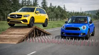 Cars vs OPPOSED Spikes Challenge #1 - BeamNG.drive Fails & Crashes 2026!