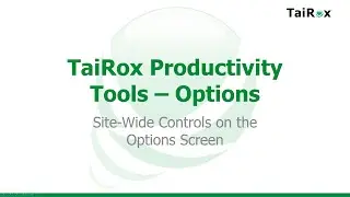 TaiRox Productivity Tools Options Program