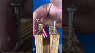 Never use dry screws on wood edges.Wrong screws can split#USA #SecureFix #WoodworkSafe #ProBuildTips