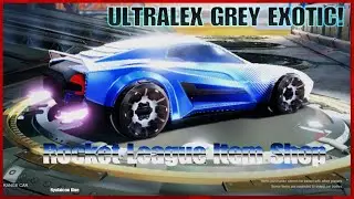 Rocket League Item Shop HD 🚀[ ULTRALEX GREY EXOTIC WHEELS!]|Ryufalcon Blue