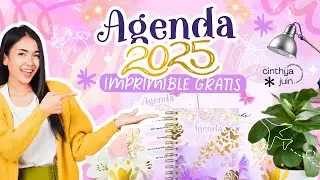 🚨COMO DISEÑAR tu AGENDA 2025 en CANVA desde cero 🔥AGENDA 2025 para imprimir GRATIS #agenda2025 👇