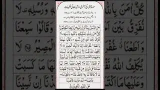 Power of Surah Baqarah Last Two Verses | Calm Your Heart #shorts #peace #beautiful #islamicvideo