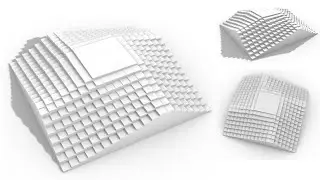 Contour Pixelation from Projected Points | Grasshopper 3D