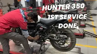 Hunter 350  1st service || Royal Enfield || 1st Service Details || Service Cost