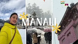 Another Snowfall 🤍⛄️ #manali #indian #tibetan #vlogger @simplydeepika1539 
