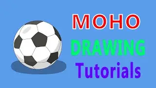 How to Draw and Animate a Football in Moho - Moho Tutorial for Beginners - Football Animation