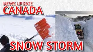 NEWS UPDATE SNOW BLIZZARD IN SWIFT CURRENT, SK CANADA