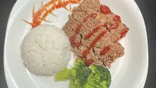 The Best and easy Meatloaf for Lunch#foodlover#meatloaf#food#homemade#foodporn