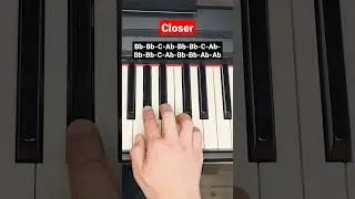 Closer Chainsmokers ft. Halsey - piano tutorial