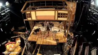Canning Conveyor - Around The World In 80 Days at St James Theatre, Set Build
