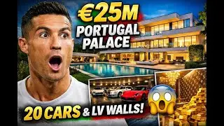 Ronaldo&rsquo;s New Home Is CRAZY! 2 Pools, Cinema, 20 Cars & LV Walls! 🔥