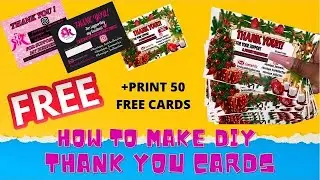 DIY THANK YOU CARDS WITH FREE PRINT