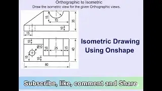 Orthographic to Isometric Drawing in Onshape (Step-by-Step Tutorial)